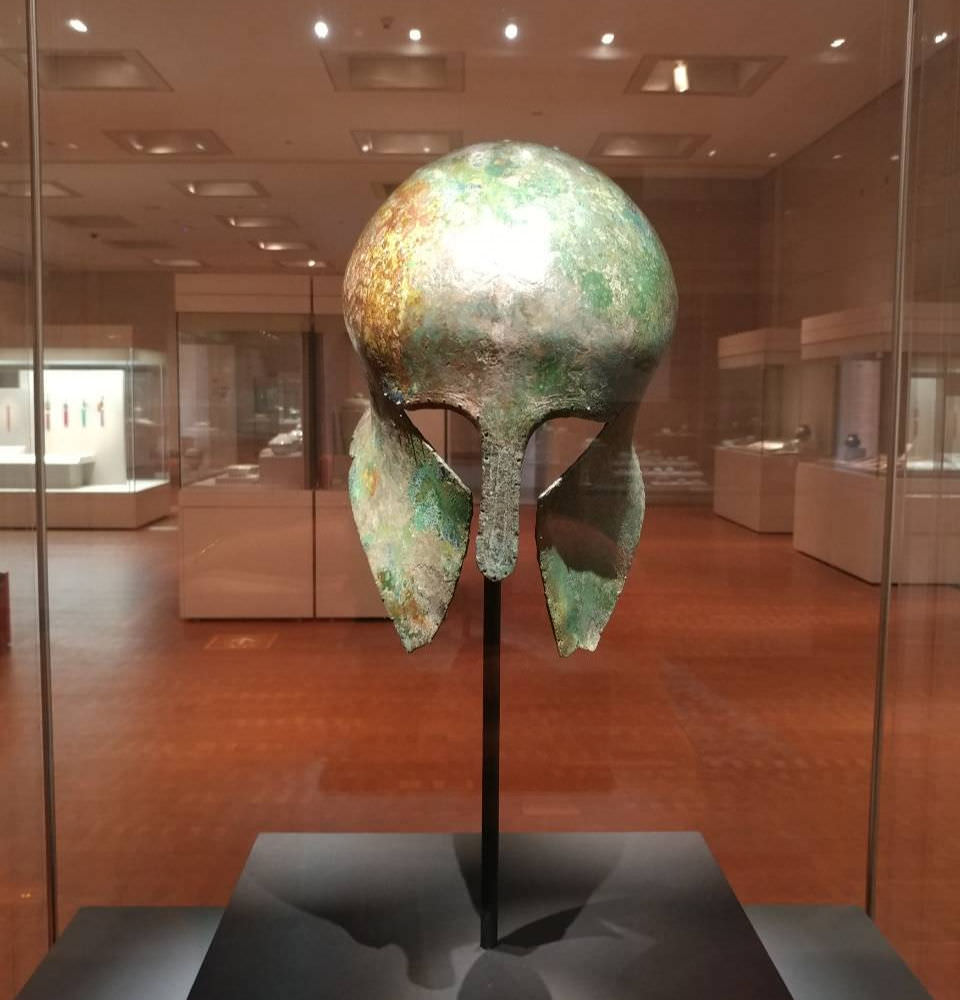 greek bronze mask at National Museum of Korea