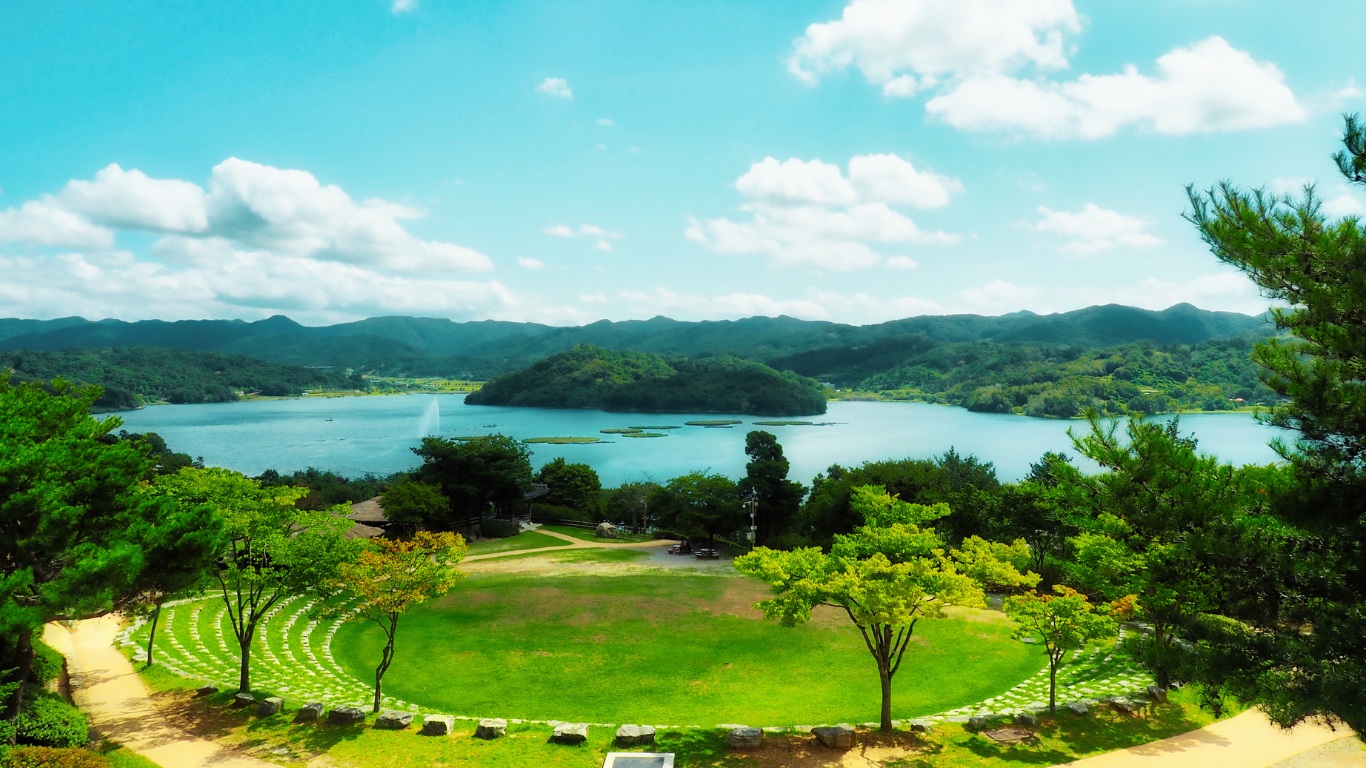 beollat hanji village houses view