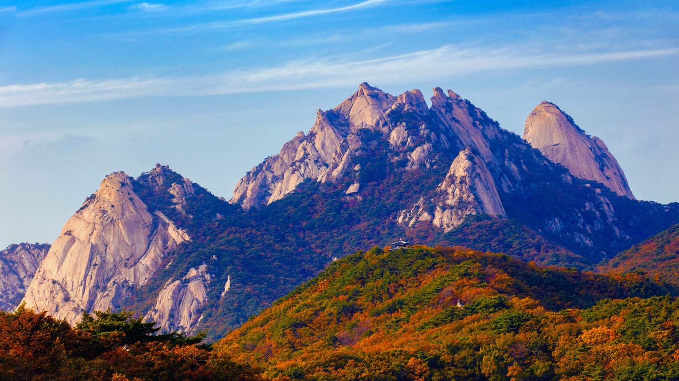 samgaksan bukhansan mountain view