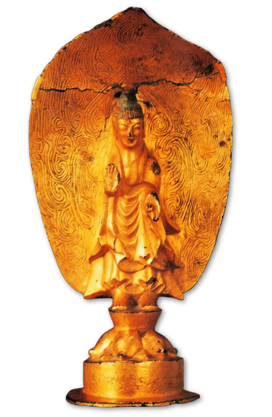 goguryeo-gold-buddha-standing-aura