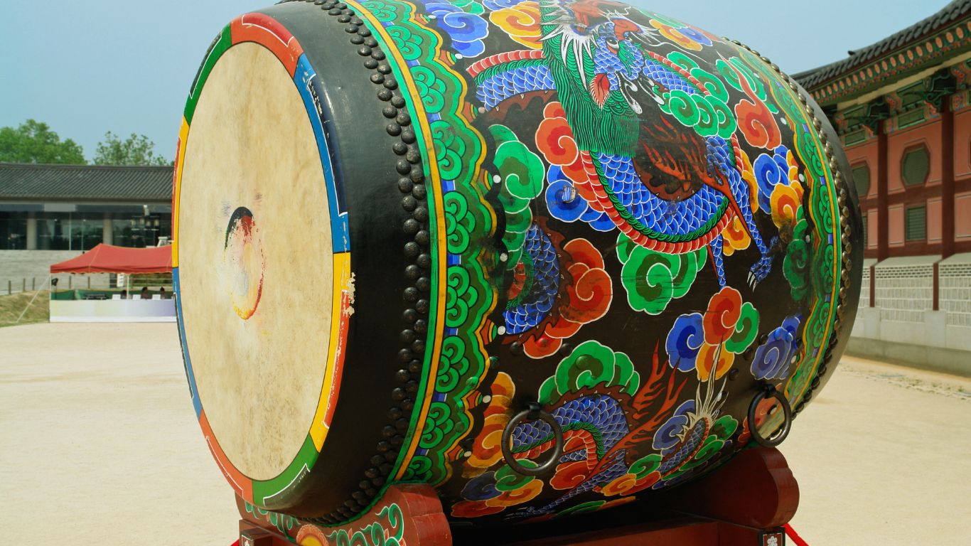 gugak huge drum book instrument