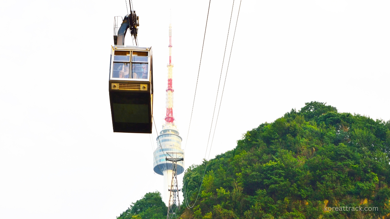 Namsan Cable Car In Seoul