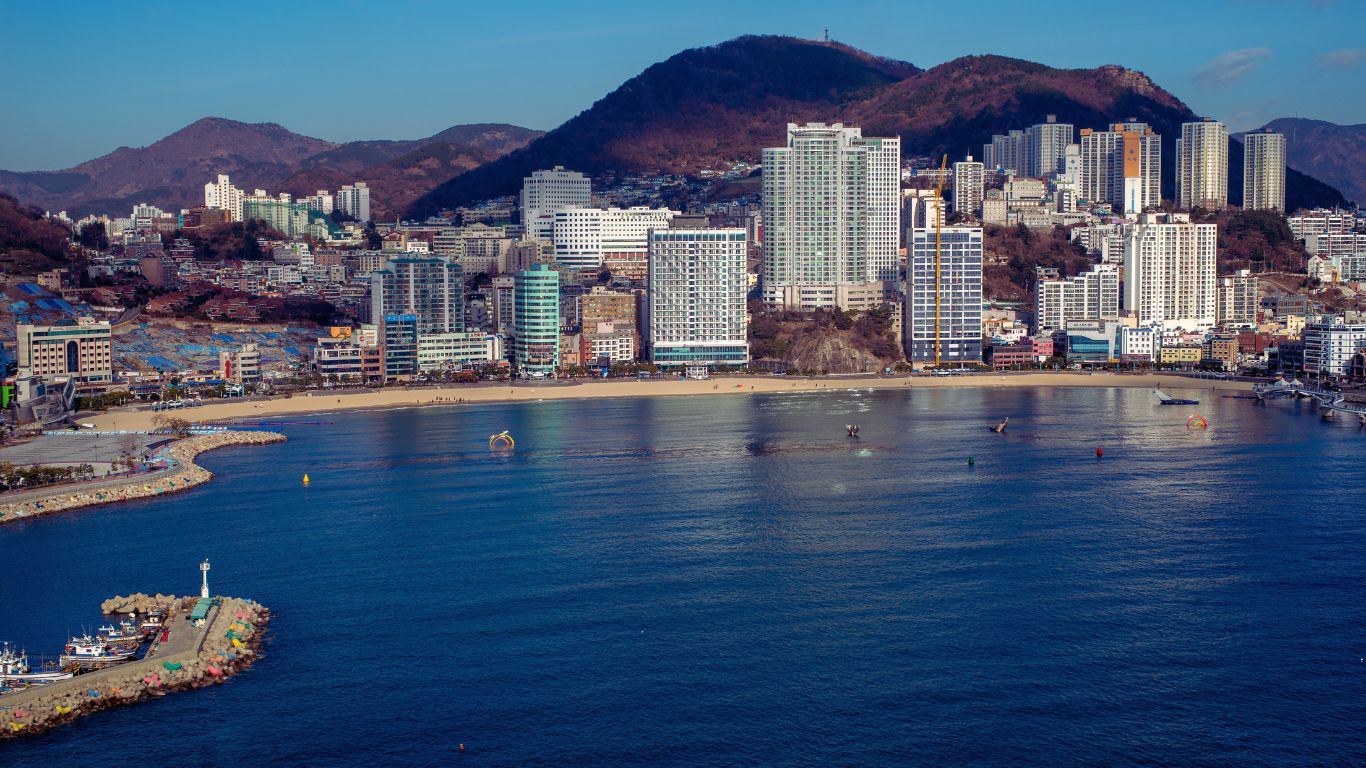 songdo-beach-in-busan-aerial-view